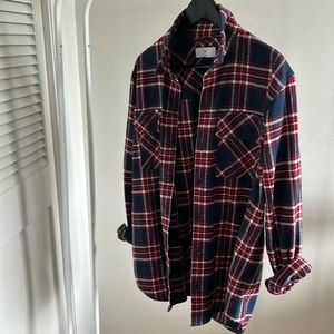 TNA plaid heavy weight shirt